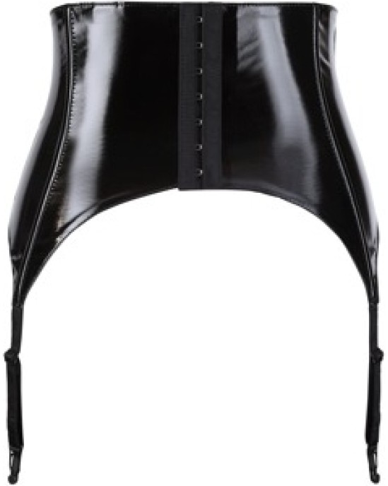 Black Level Vinyl Suspender Belt M