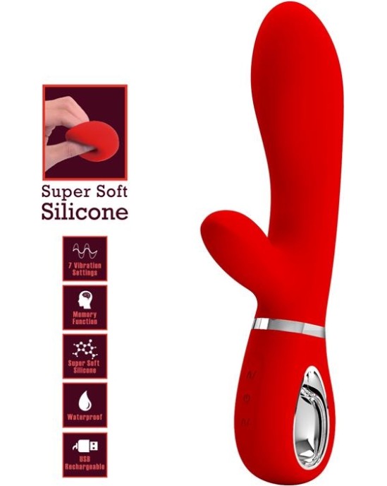 Prettylove Thomas Vibrator G-Spot Red