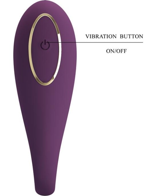 Prettylove August Vibrador de Parejas App Remote Lila CL12