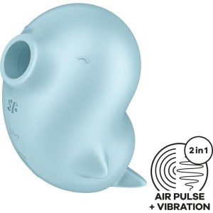Satisfyer Air Pulse SATISFYER - SASSY SEAL СТИМУЛЯТОР И ВИБРАТОР СИНИЙ