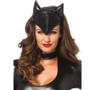 Leg Avenue Accessories LEG AVENUE - CAT WOMAN MASK MELNĀ