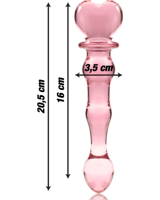 Nebula Series By Ibiza MODEL 21 DILDO BOROSILICATE GLASS 20.5 X 3.5 CM PINK