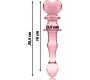 Nebula Series By Ibiza MODEL 21 DILDO BOROSILICATE GLASS 20.5 X 3.5 CM PINK