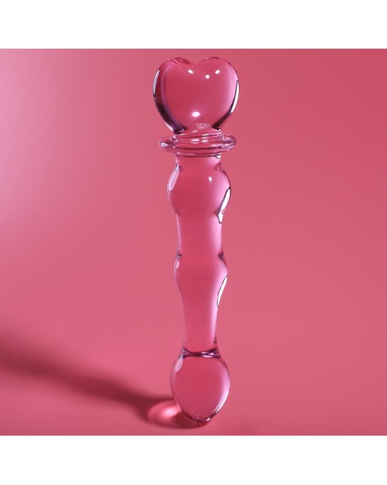 Nebula Series By Ibiza MODEL 21 DILDO BOROSILICATE GLASS 20.5 X 3.5 CM PINK