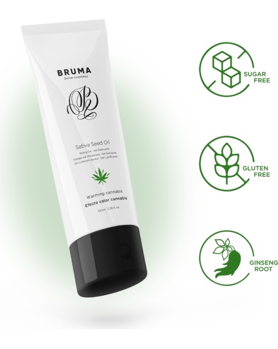 Bruma SATIVA SĒKLU EĻĻAS BĪDĪŠANĀS GELS SILDĪŠANĀS KAŅEPES GARŠU 100 ml