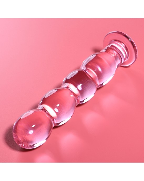 Nebula Series By Ibiza MODEL 10 DILDO BOROSILICATE GLASS 16.5 X 3.5 CM PINK