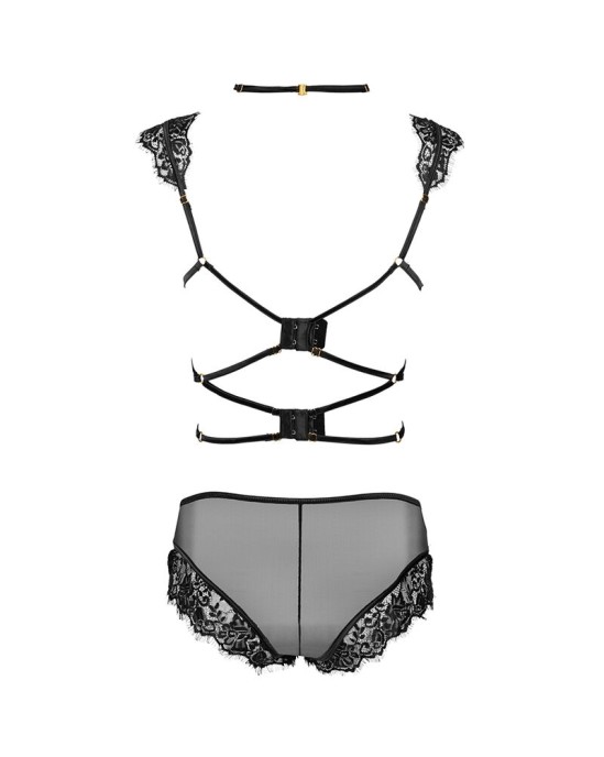 Livco Corsetti Sets LIVCO CORSETTI FASHION — PALMENOM LC 90614 BRA + BIKŠĶĪTES BLACK