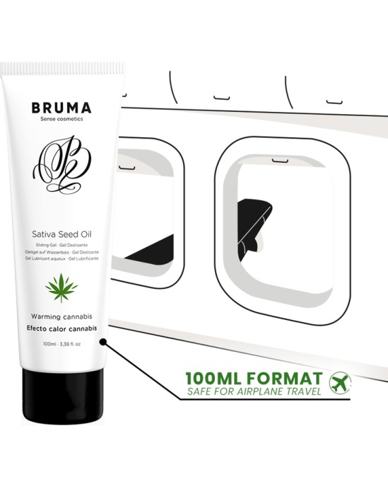 Bruma SATIVA SĒKLU EĻĻAS BĪDĪŠANĀS GELS SILDĪŠANĀS KAŅEPES GARŠU 100 ml