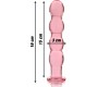 Nebula Series By Ibiza MODEL 10 DILDO BOROSILICATE GLASS 16.5 X 3.5 CM PINK