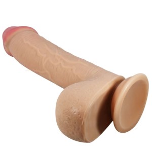 Pretty Love High Grade PRETTY LOVE — BĪDĀMĀS ĀDAS SĒRIJA REĀLISTS DILDO AR BĪDĀMĀM ĀDAS SŪCĒŠANAS GĀZES MĪSU 23,4 CM