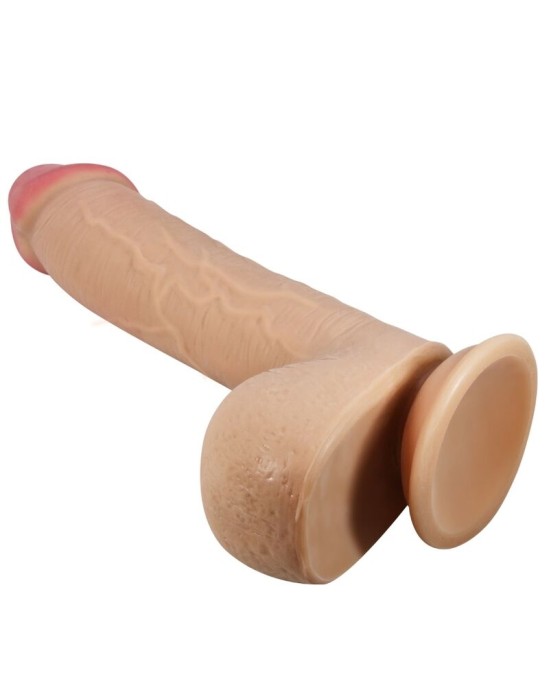 Pretty Love High Grade PRETTY LOVE - SLIDING SKIN SERIES REALISTIC DILDO WITH SLIDING SKIN SUCTION CUP FLESH 23.4 CM