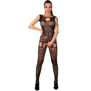 Livco Corsetti Bodystockings LIVCO CORSETTI FASHION — AMBROISE LC 17352 BODYSTOCKING BOTCCHLES BLACK, ONE SIZE