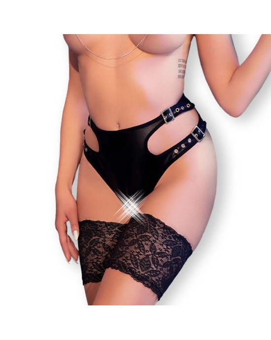 Chilirose Panties & Thongs CHILIROSE - CR 4656 PANTIES CROTCHLESS BLACK S/M