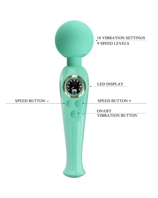 Pretty Love Led PRETTY LOVE - SKYLER GREEN WAND VIBRATOR