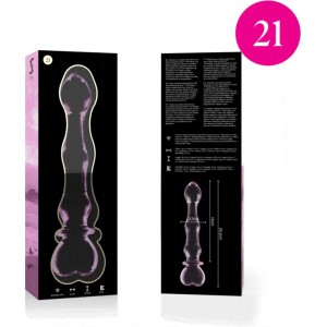 Nebula Series By Ibiza MODELIS 21 DILDO BOROSILIKĀTS STIKLS 20,5 X 3,5 CM ROZĀ