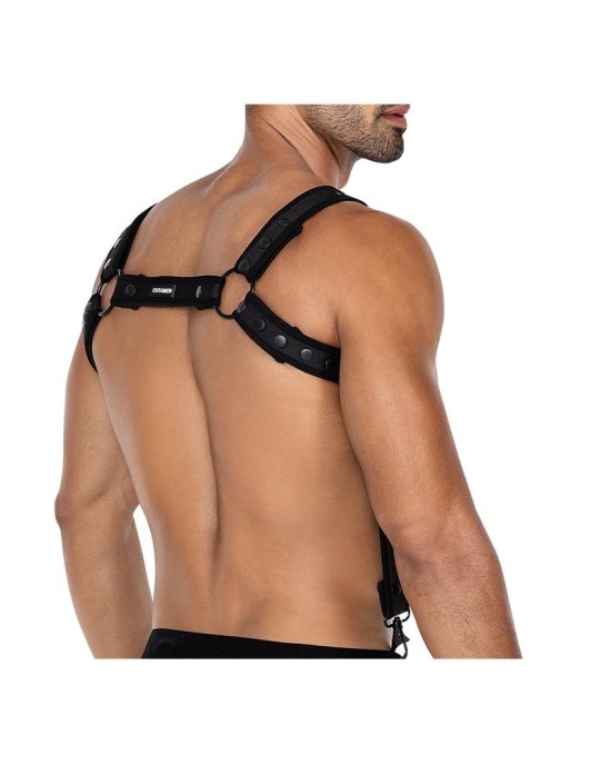 Cut4Men H4RNESS05 Chest Harness Neon Black One Size