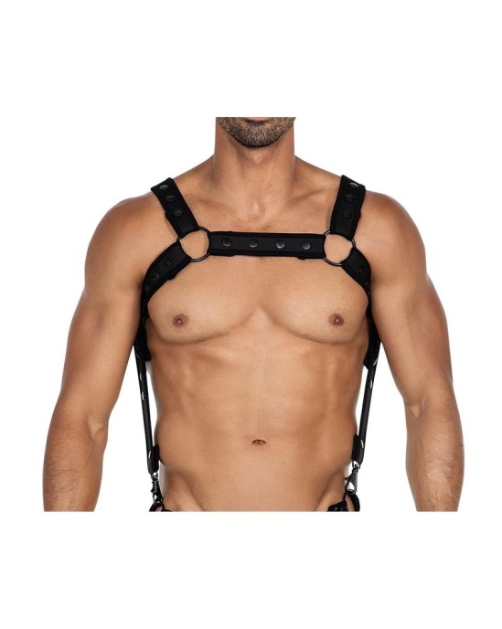 Cut4Men H4RNESS05 Chest Harness Neon Black One Size