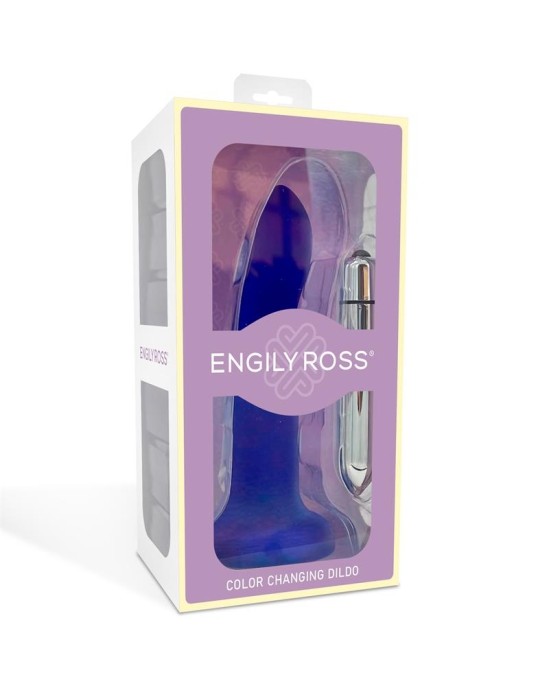 Dildox By Engily Ross Dildo que Cambia de Color P rpura un Rosa Talla S Silicon L quida 14 cm