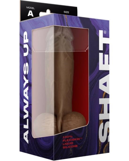 Shaft MODEL A 8.5 LIQUIDE SILICONE DONG W/BALLS - OAK