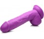 Xr - Pop Peckers REĀLISTS DILDO AR sēkliniekiem 21 CM PURPURA