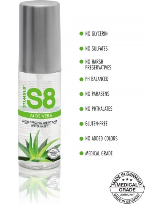 Stimul8 ALOE VERA ŪDENS BĀZES LUBRIKANTS 50 ML.