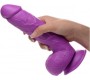 Xr - Pop Peckers REĀLISTS DILDO AR sēkliniekiem 21 CM PURPURA