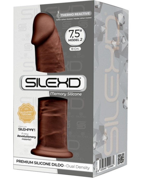 Silexd SILIKONA DILDO MODELIS 2 7'5 BRŪNA