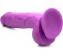 Xr - Pop Peckers REĀLISTS DILDO AR sēkliniekiem 21 CM PURPURA