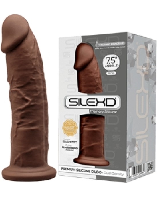 Silexd SILIKONA DILDO MODELIS 2 7'5 BRŪNA