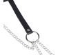 Subblime Fetish SUBBLIME - LEATHER RING CHAINBELT BLACK ONE SIZE