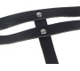 Subblime Fetish SUBBLIME - LEATHER RING CHAINBELT BLACK ONE SIZE