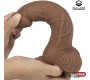 Liketrue Dildo Dual Layer Silicone 8.25 Brown