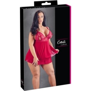 Cottelli Curves Babydoll sarkans 4XL