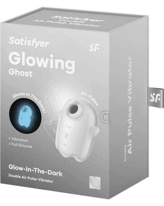 Satisfyer Glowing Ghost Clitoris Sucker Spīd tumsā