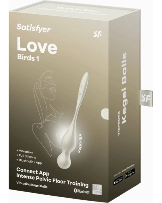 Satisfyer Balls SATISFYER - LOVE BIRDS VIBRATING KEGEL BALLS WHITE