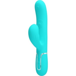 Pretty Love Flirtation PRETTY LOVE — PERLITA MULTIFUNCTION 3 IN 1 G-POTA VIBRATORS AQUA GREEN