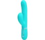 Pretty Love Flirtation PRETTY LOVE — PERLITA MULTIFUNCTION 3 IN 1 G-POTA VIBRATORS AQUA GREEN