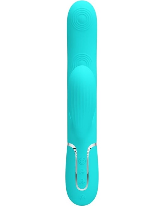 Pretty Love Flirtation PRETTY LOVE — PERLITA MULTIFUNCTION 3 IN 1 G-POTA VIBRATORS AQUA GREEN