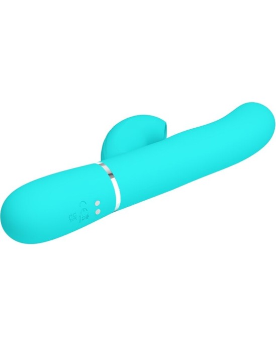 Pretty Love Flirtation PRETTY LOVE — PERLITA MULTIFUNCTION 3 IN 1 G-POTA VIBRATORS AQUA GREEN