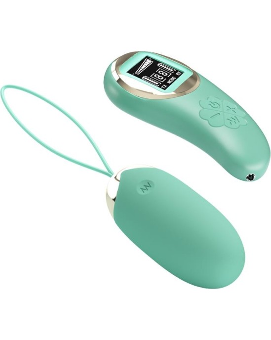 Prettylove Mina Vibrating Egg with Digital Screen remote control green