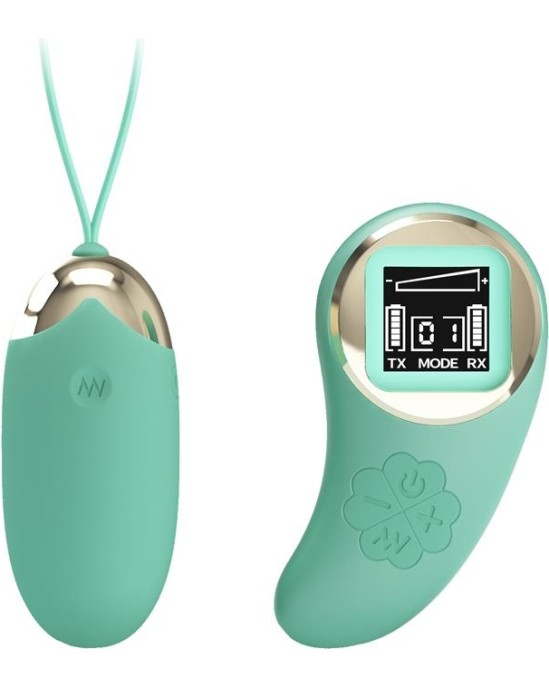 Prettylove Mina Vibrating Egg with Digital Screen remote control green