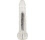 Crystal Caurspīdīgs vibrators 24,5 cm