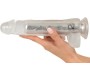 Crystal Caurspīdīgs vibrators 24,5 cm