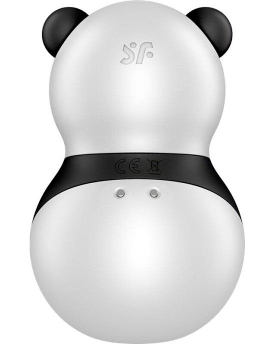 Satisfyer Air Pulse APMIERINĀTĀJS — POCKET PANDA STIMULATORS UN VIBRATORS MELNBALTS