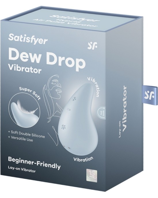 Satisfyer ВИБРАТОР DEW DROP LAY-ON СИНИЙ