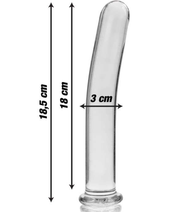 Nebula Series By Ibiza MODELIS 17 DILDO BOROSILIKĀTS STIKLS 18,5 X 3 CM DZIDRS