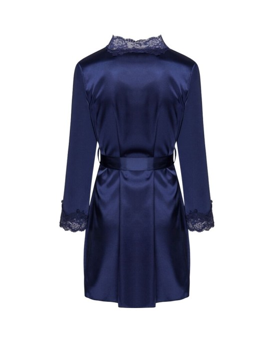 Livco Corsetti Sets LIVCO CORSETTI FASHION - JACQUELINE LC 90249 DRESSING GOWN + SHIRT + PANTY NAVY BLUE L/XL