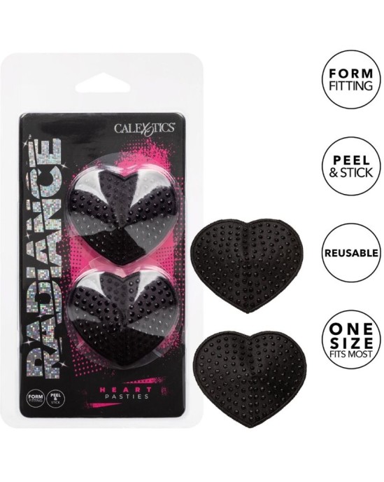 Radiance HEART-SHAPED JEWEL NIPPLE SHIELDS