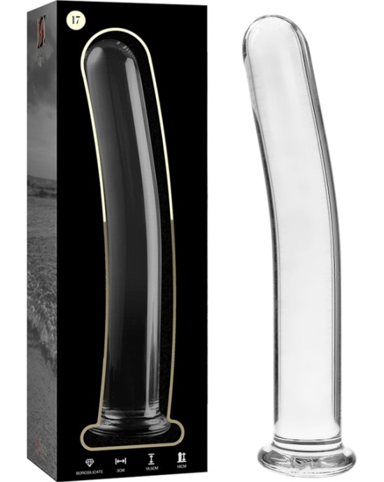 Nebula Series By Ibiza MODEL 17 DILDO BOROSILICATE GLASS 18.5 X 3 CM CLEAR