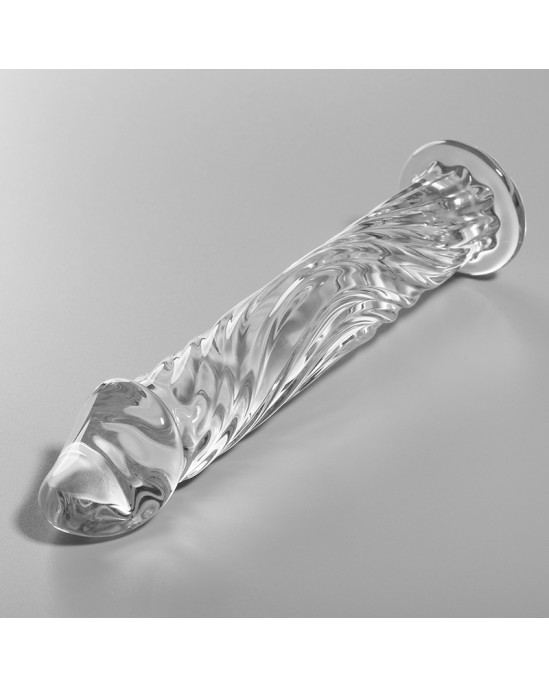 Nebula Series By Ibiza MODEL 12 DILDO BOROSILICATE GLASS 17 X 3.5 CM CLEAR